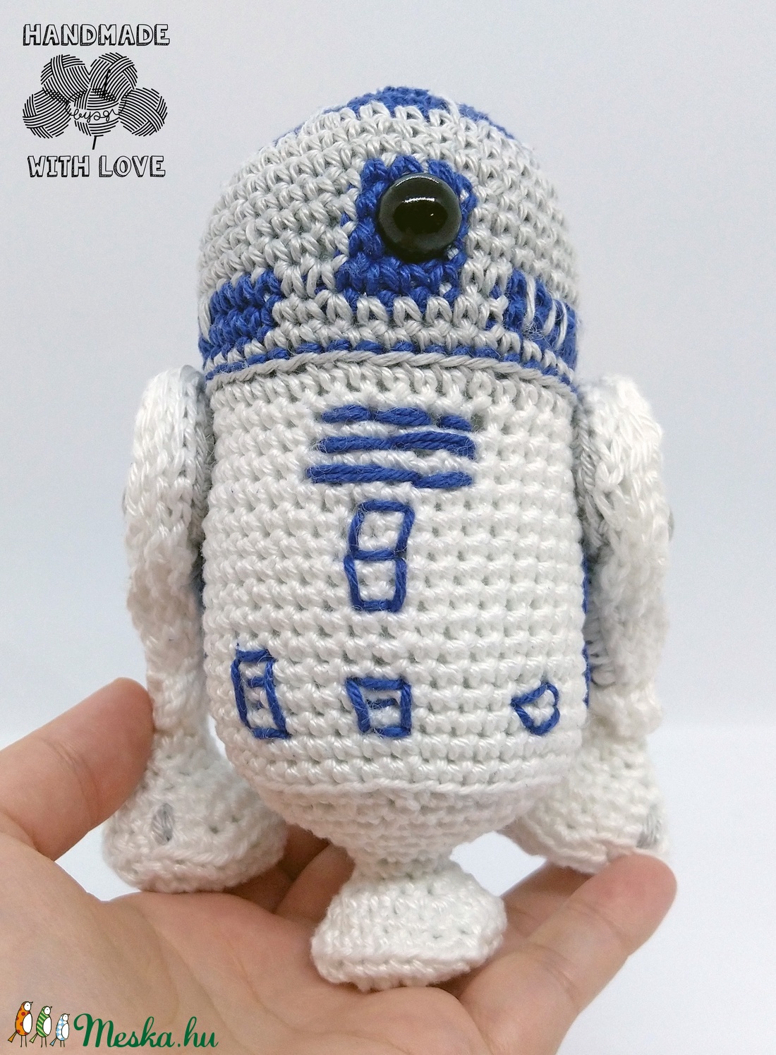 Horgolt R2D2 - játék & sport - plüssállat & játékfigura - más figura - Meska.hu Horgolt R2D2 - játék & sport - plüssállat & játékfigura - más figura - Meska.hu