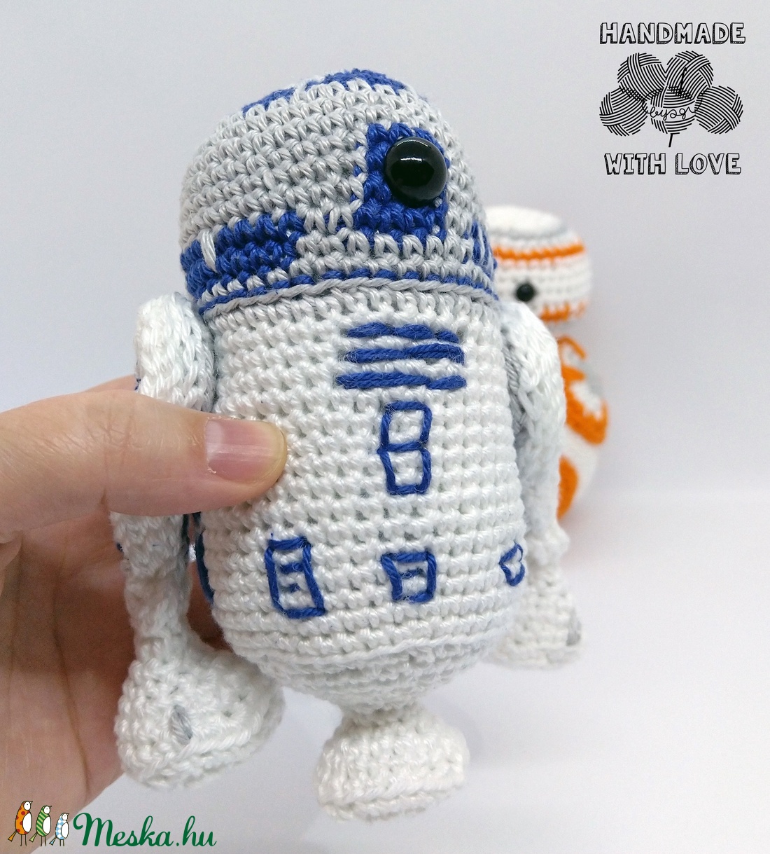 Horgolt R2D2 - játék & sport - plüssállat & játékfigura - más figura - Meska.hu Horgolt R2D2 - játék & sport - plüssállat & játékfigura - más figura - Meska.hu