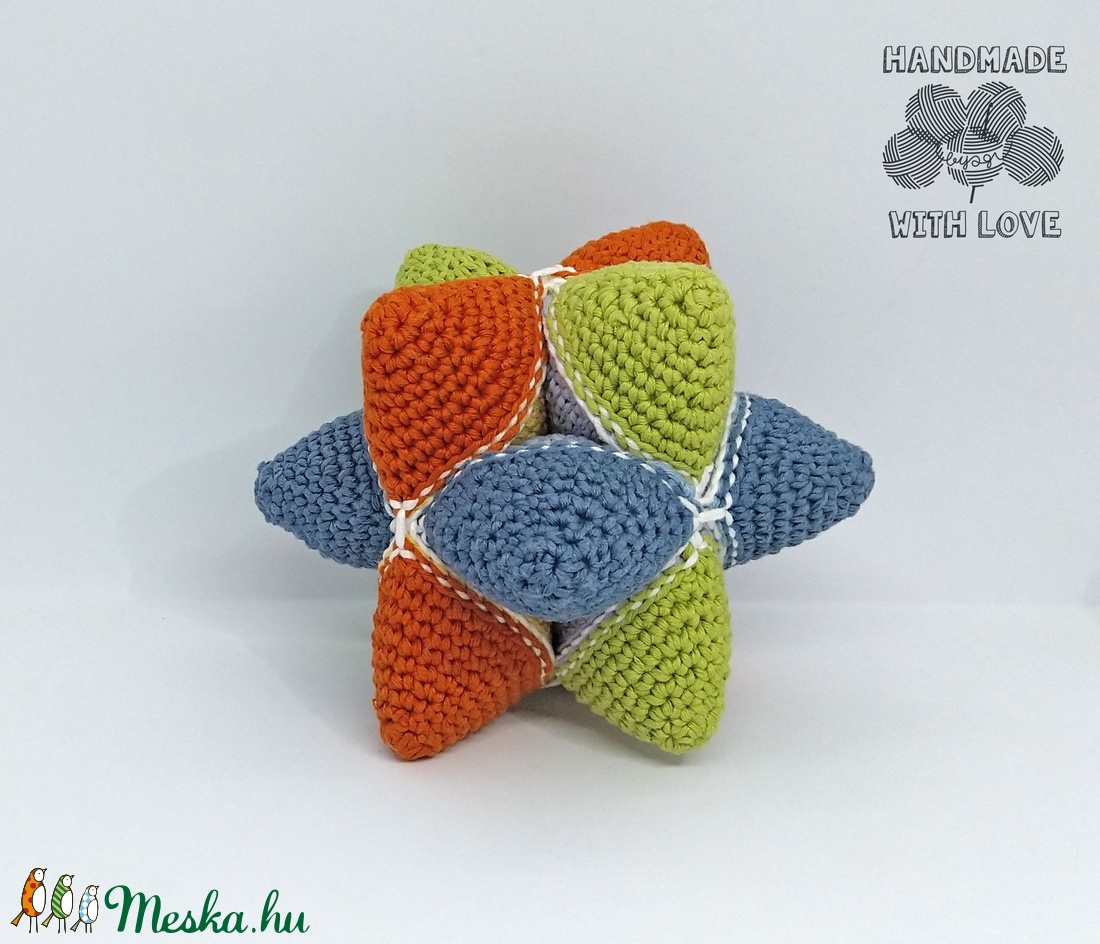 Horgolt puzzle csillag - játék & sport - Meska.hu