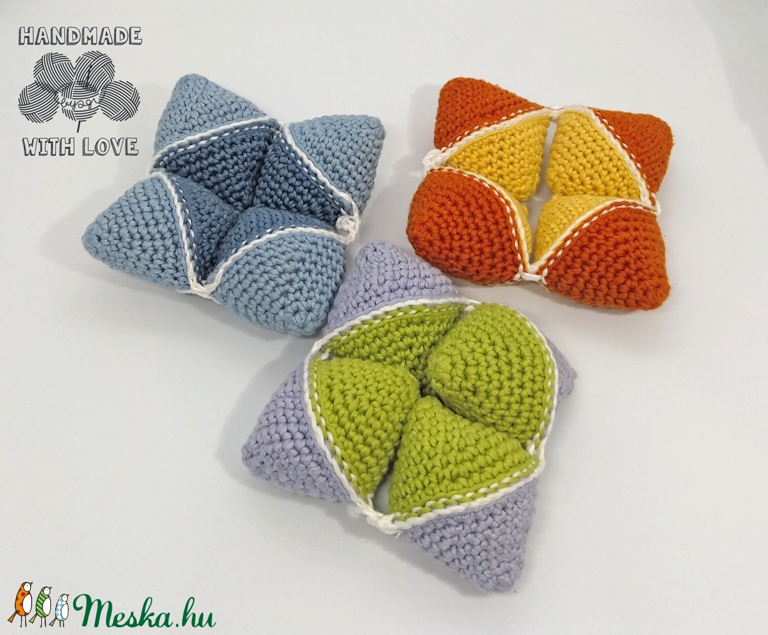 Horgolt puzzle csillag - játék & sport - Meska.hu