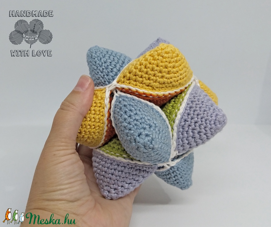 Horgolt puzzle csillag - játék & sport - Meska.hu