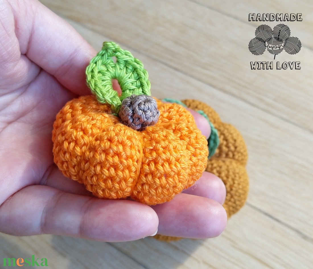 Horgolt tök - otthon & életmód - dekoráció - halloween - halloweeni tök és lámpás - Meska.hu