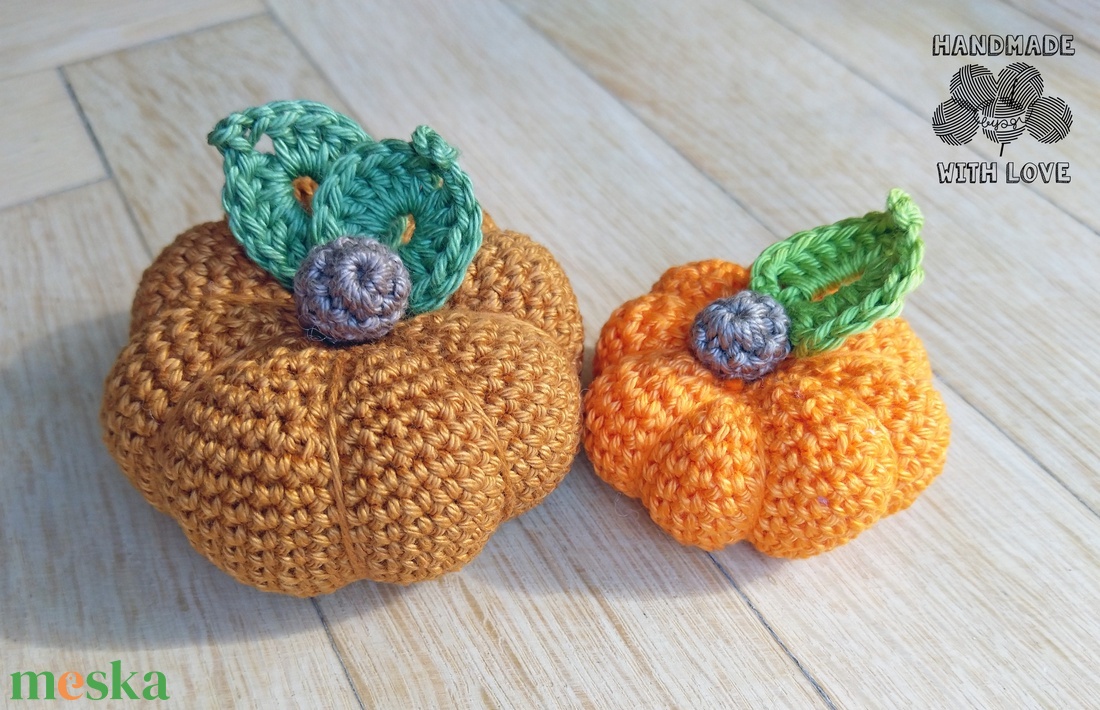 Horgolt tök - otthon & életmód - dekoráció - halloween - halloweeni tök és lámpás - Meska.hu