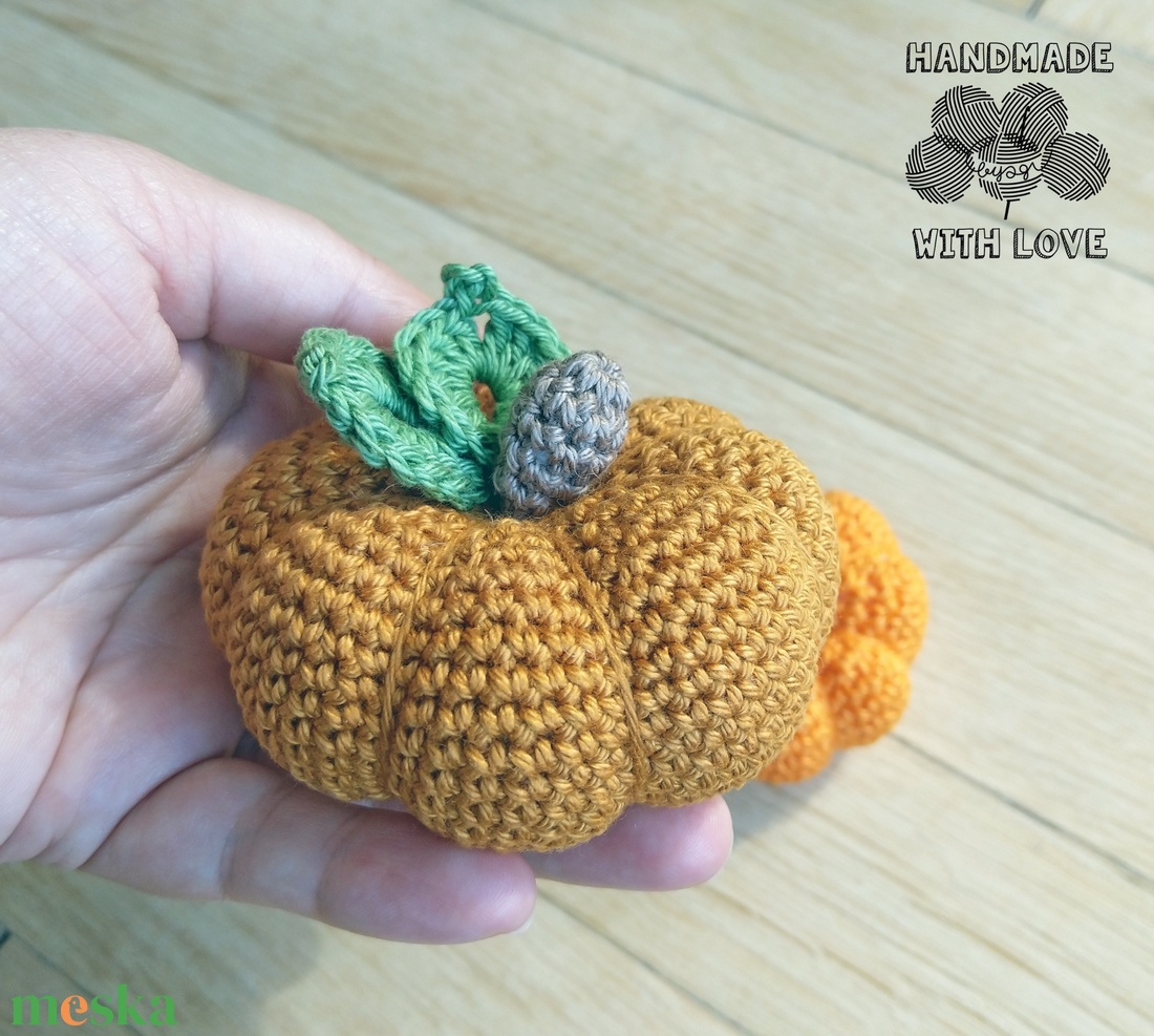 Horgolt tök - otthon & életmód - dekoráció - halloween - halloweeni tök és lámpás - Meska.hu