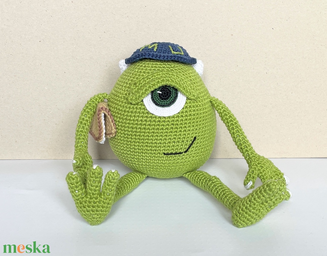 Horgolt Mike Wazovski - játék & sport - plüssállat & játékfigura - ember - Meska.hu Horgolt Mike Wazovski - játék & sport - plüssállat & játékfigura - ember - Meska.hu