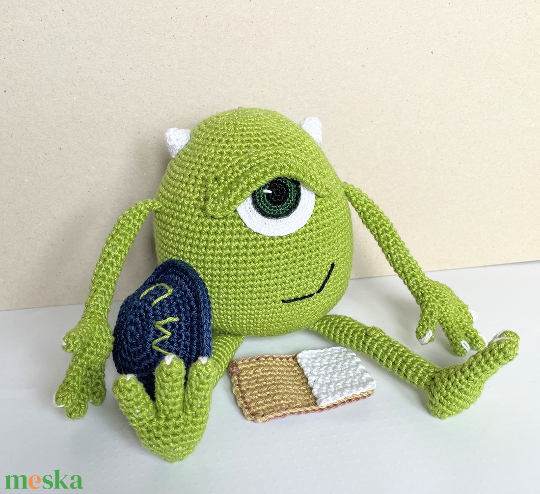 Horgolt Mike Wazovski - játék & sport - plüssállat & játékfigura - ember - Meska.hu Horgolt Mike Wazovski - játék & sport - plüssállat & játékfigura - ember - Meska.hu