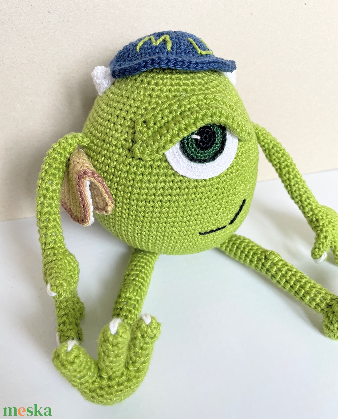Horgolt Mike Wazovski - játék & sport - plüssállat & játékfigura - ember - Meska.hu Horgolt Mike Wazovski - játék & sport - plüssállat & játékfigura - ember - Meska.hu