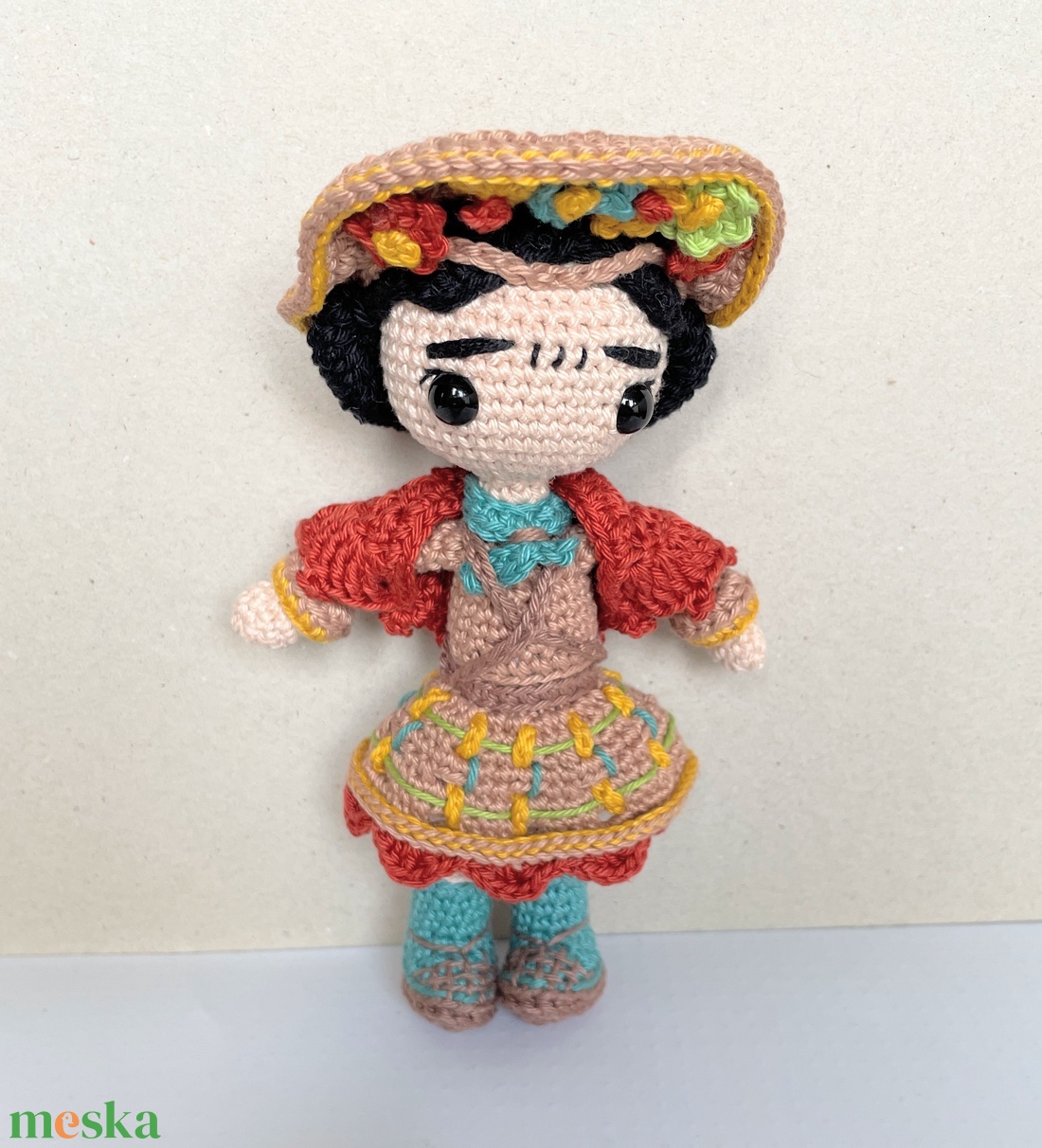 Horgolt Frida Kahlo - játék & sport - plüssállat & játékfigura - ember - Meska.hu Horgolt Frida Kahlo - játék & sport - plüssállat & játékfigura - ember - Meska.hu