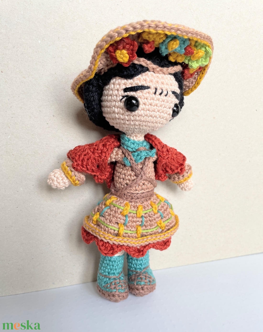 Horgolt Frida Kahlo - játék & sport - plüssállat & játékfigura - ember - Meska.hu Horgolt Frida Kahlo - játék & sport - plüssállat & játékfigura - ember - Meska.hu