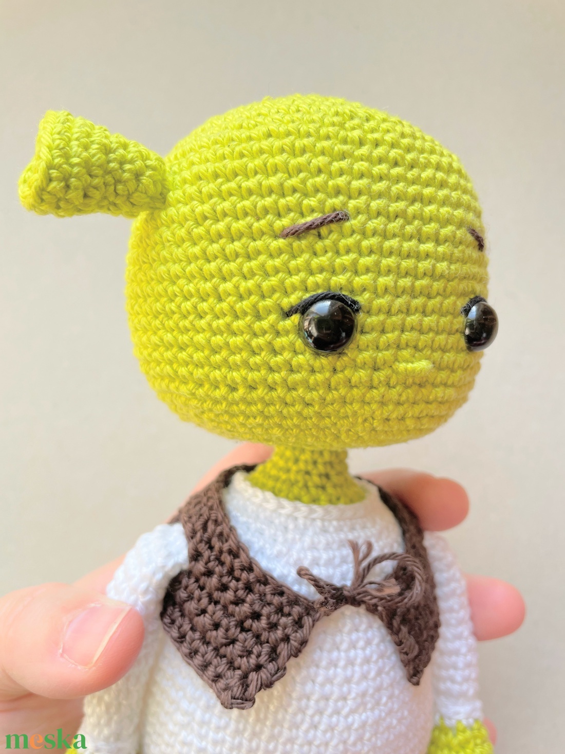 Horgolt Shrek - játék & sport - plüssállat & játékfigura - szörnyike - Meska.hu Horgolt Shrek - játék & sport - plüssállat & játékfigura - szörnyike - Meska.hu