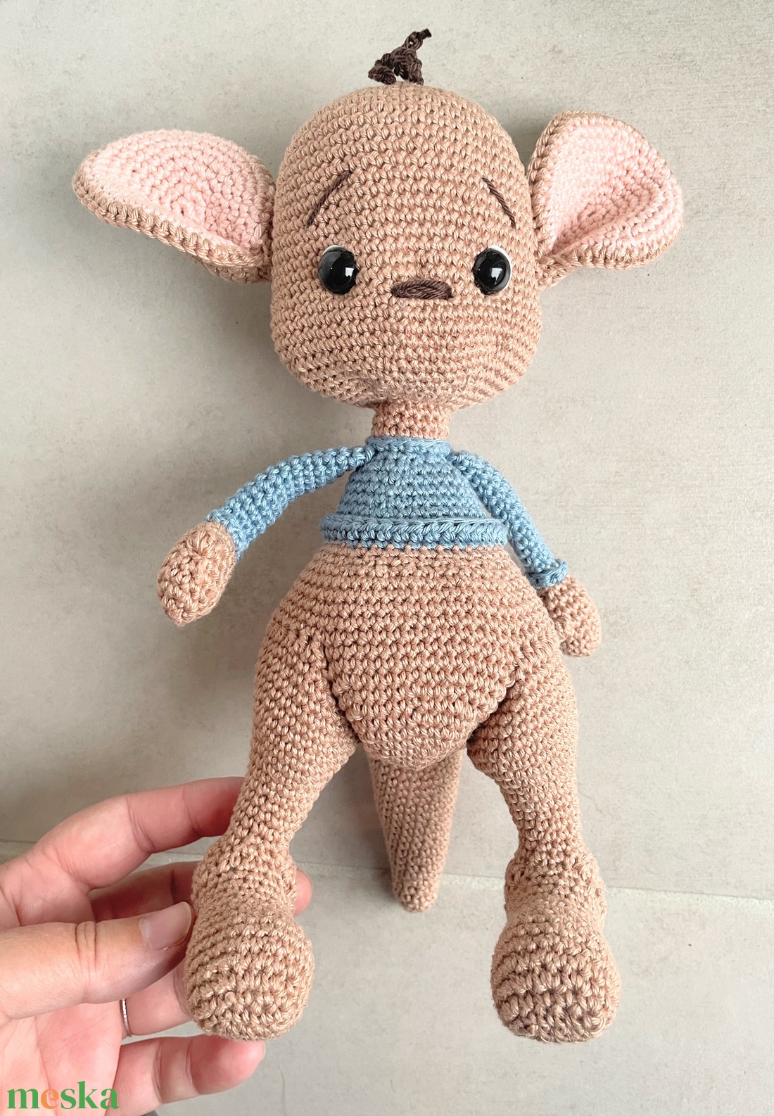 Horgolt kenguru - játék & sport - plüssállat & játékfigura - más figura - Meska.hu