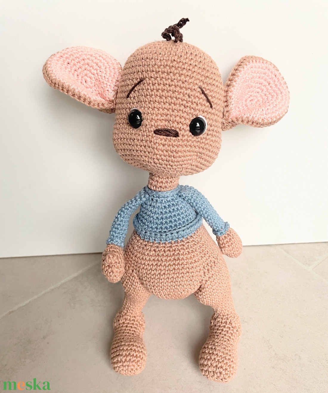 Horgolt kenguru - játék & sport - plüssállat & játékfigura - más figura - Meska.hu