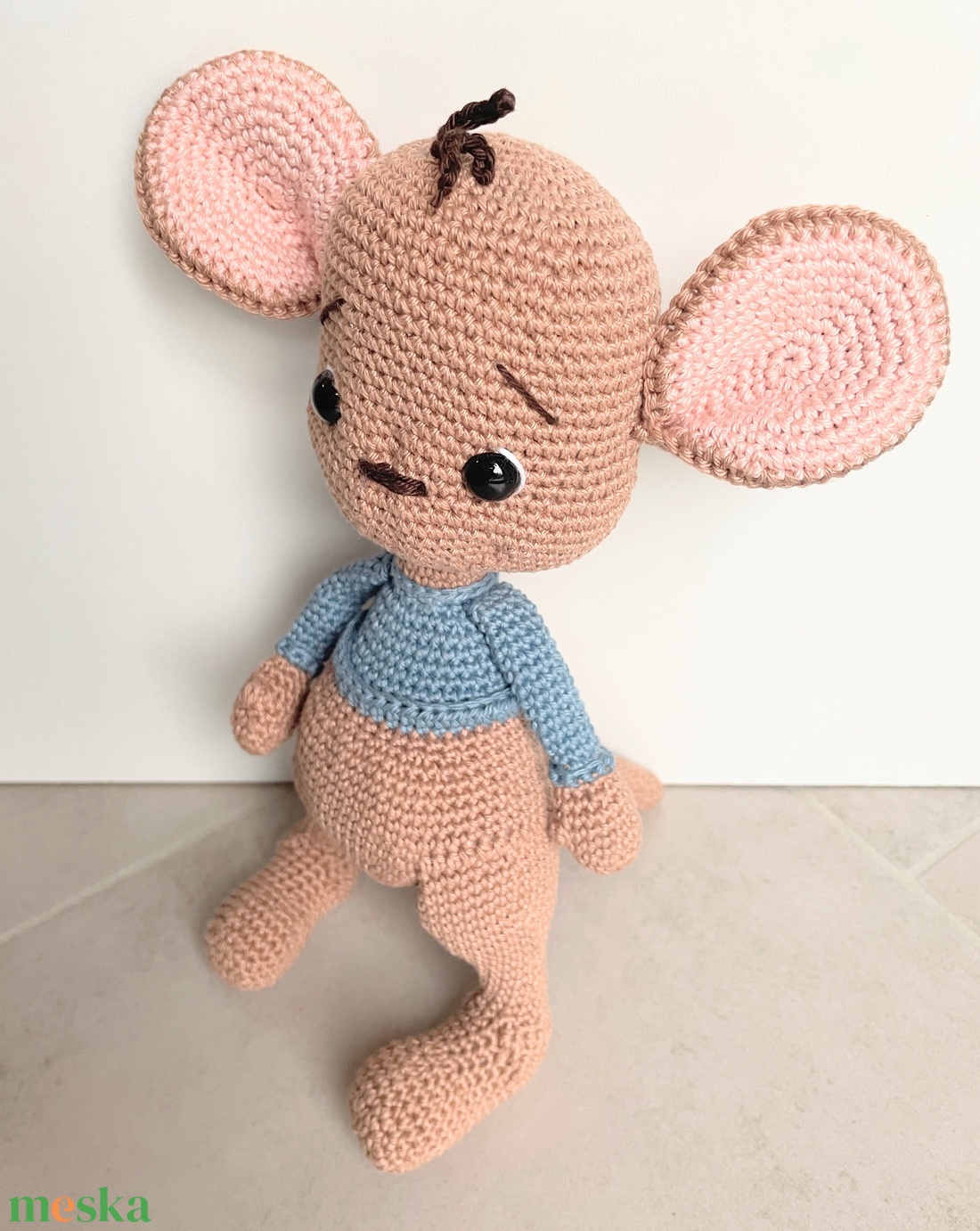 Horgolt kenguru - játék & sport - plüssállat & játékfigura - más figura - Meska.hu