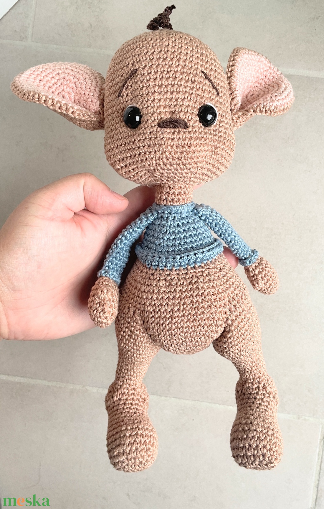 Horgolt kenguru - játék & sport - plüssállat & játékfigura - más figura - Meska.hu