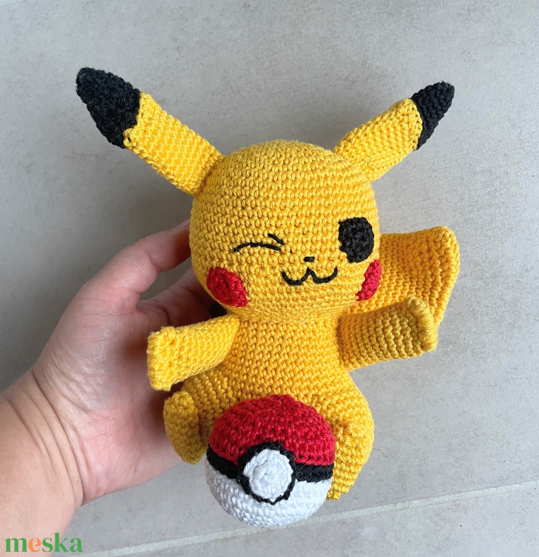 Horgolt Pikachu - játék & sport - plüssállat & játékfigura - más figura - Meska.hu Horgolt Pikachu - játék & sport - plüssállat & játékfigura - más figura - Meska.hu