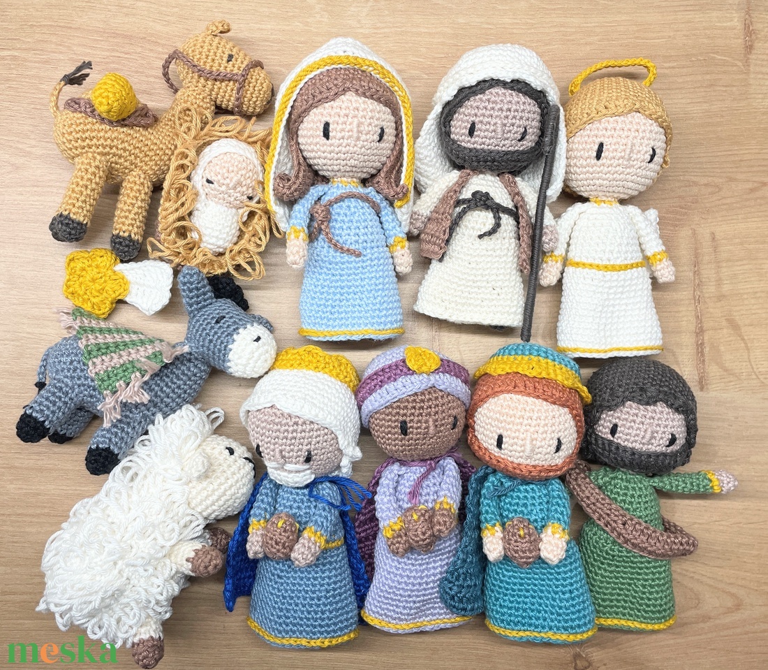 Karácsonyi betlehemi figurák - karácsony - karácsonyi lakásdekoráció - karácsonyi lakásdíszek - Meska.hu