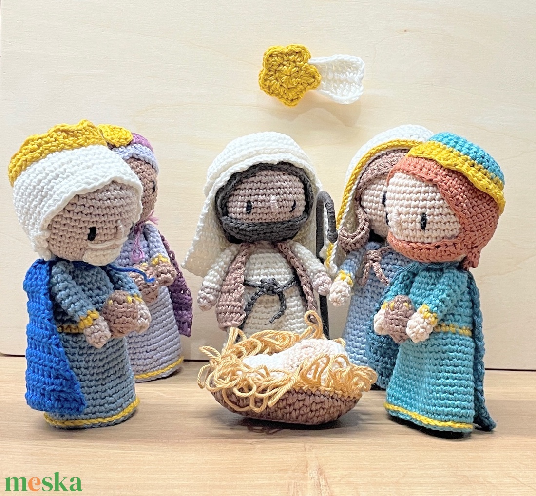 Karácsonyi betlehemi figurák - karácsony - karácsonyi lakásdekoráció - karácsonyi lakásdíszek - Meska.hu