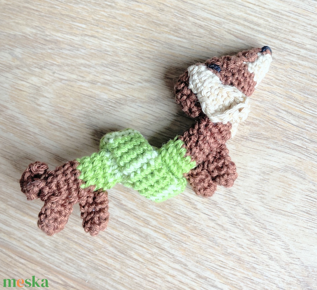 Horgolt csomózható kutyus - játék & sport - plüssállat & játékfigura - kutya - Meska.hu