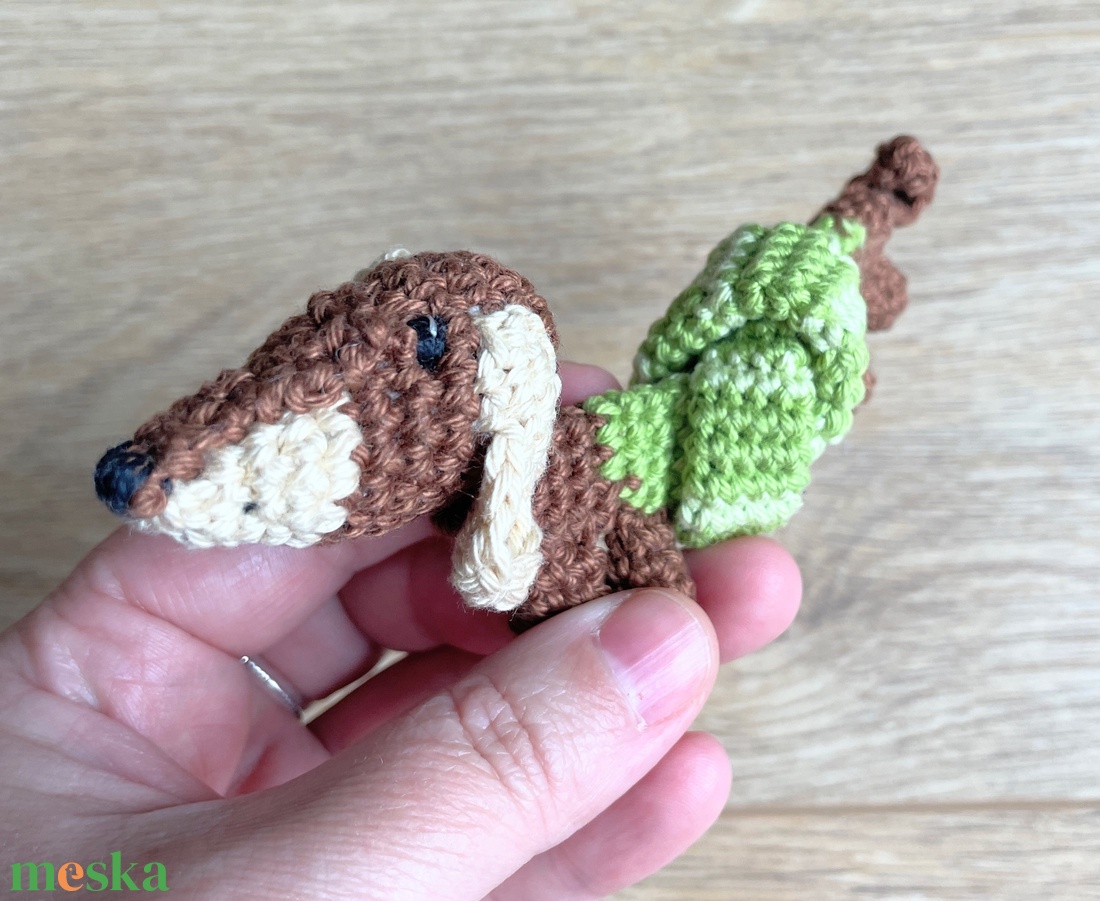 Horgolt csomózható kutyus - játék & sport - plüssállat & játékfigura - kutya - Meska.hu