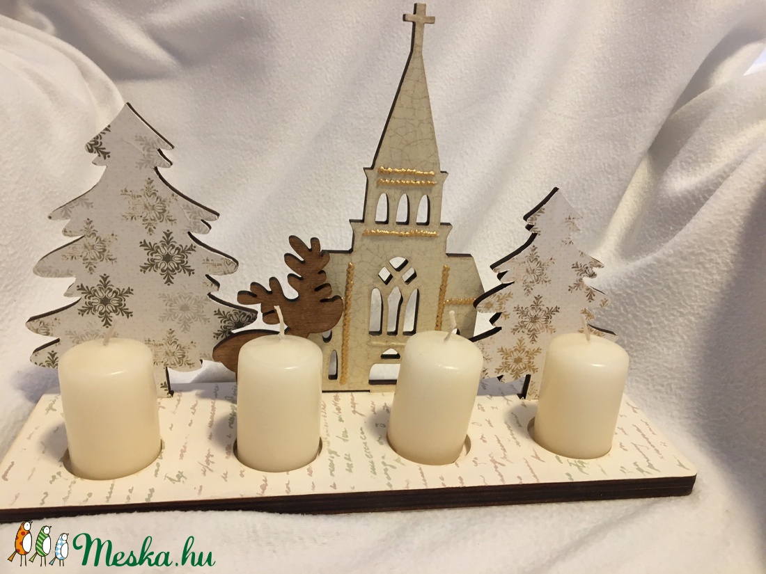 Karácsonyi asztaldisz - karácsony - adventi díszek - adventi asztaldísz - Meska.hu