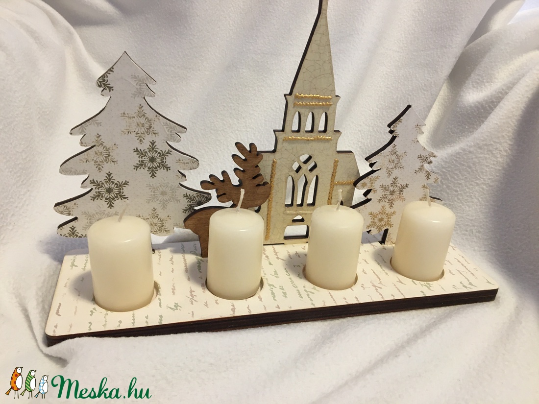 Karácsonyi asztaldisz - karácsony - adventi díszek - adventi asztaldísz - Meska.hu