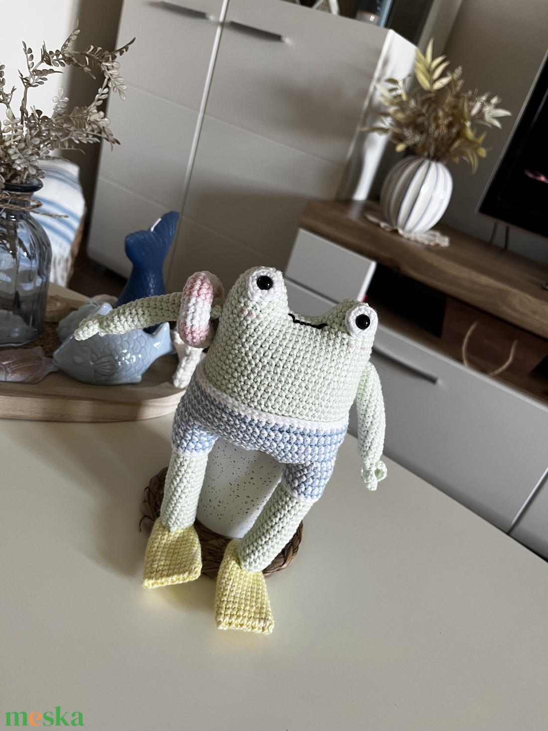 Béla, a béka - baba - mama - baba játékok - mozgásfejlesztő játékok - Meska.hu
