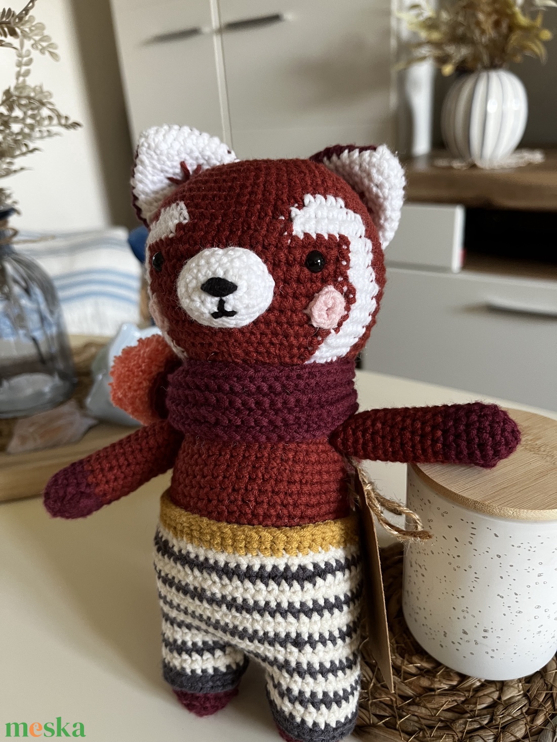 Vanda, a vörös panda - baba - mama - baba játékok - mozgásfejlesztő játékok - Meska.hu