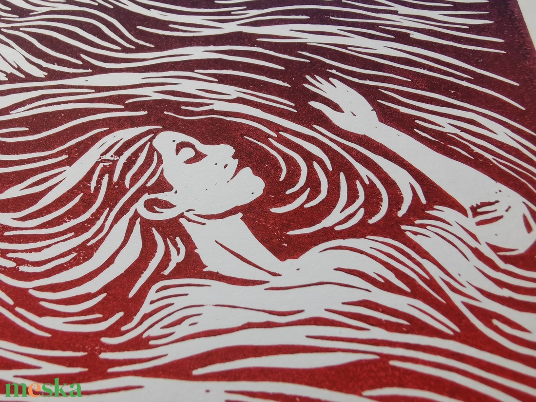 Handmade linocut print - művészet - grafika & illusztráció - művészi nyomat - Meska.hu