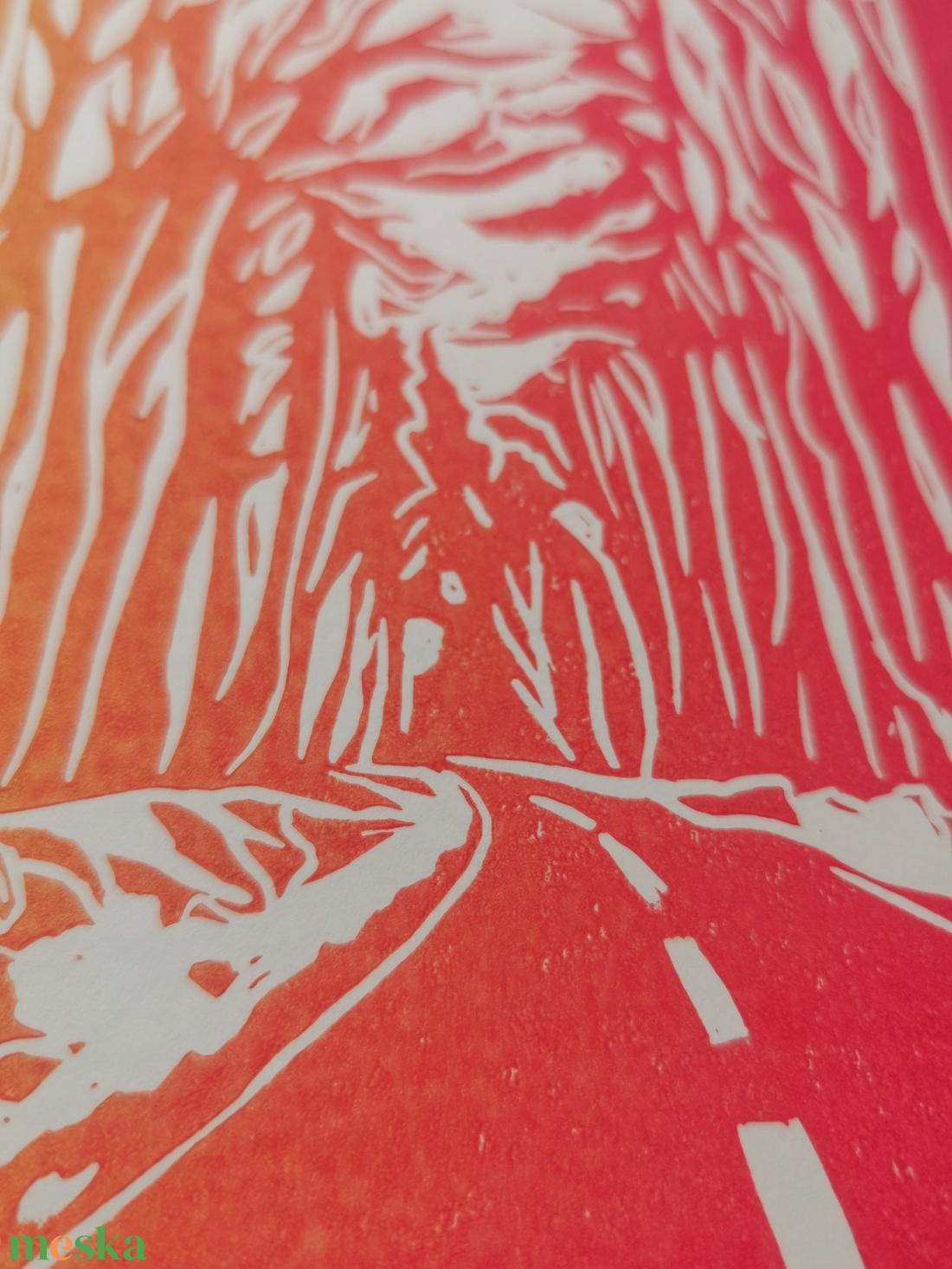 Handmade linocut print - művészet - grafika & illusztráció - művészi nyomat - Meska.hu