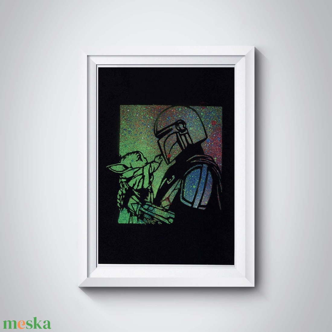 Star Wars akril spray kép - művészet - festmény - akril - Meska.hu