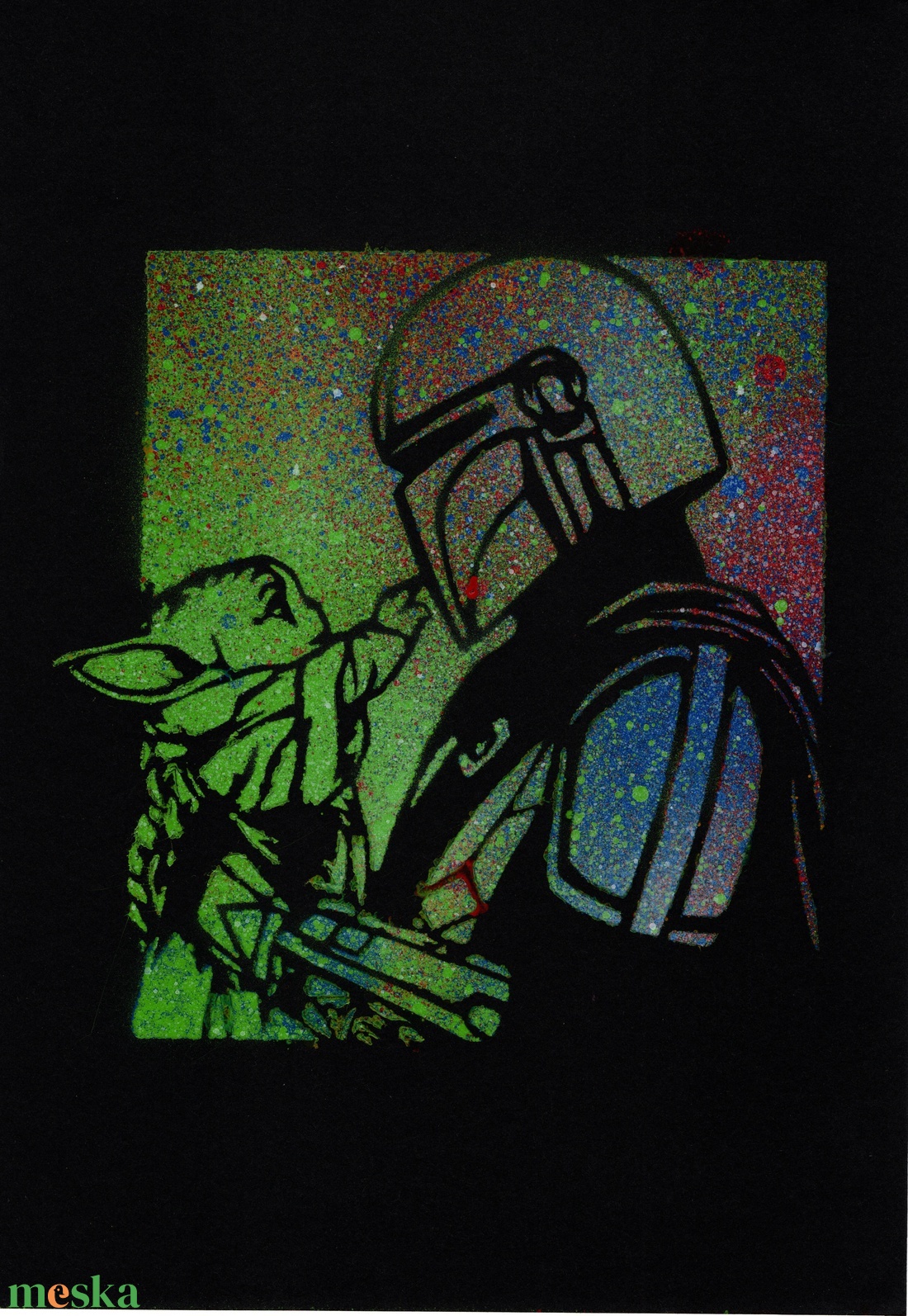 Star Wars akril spray kép - művészet - festmény - akril - Meska.hu