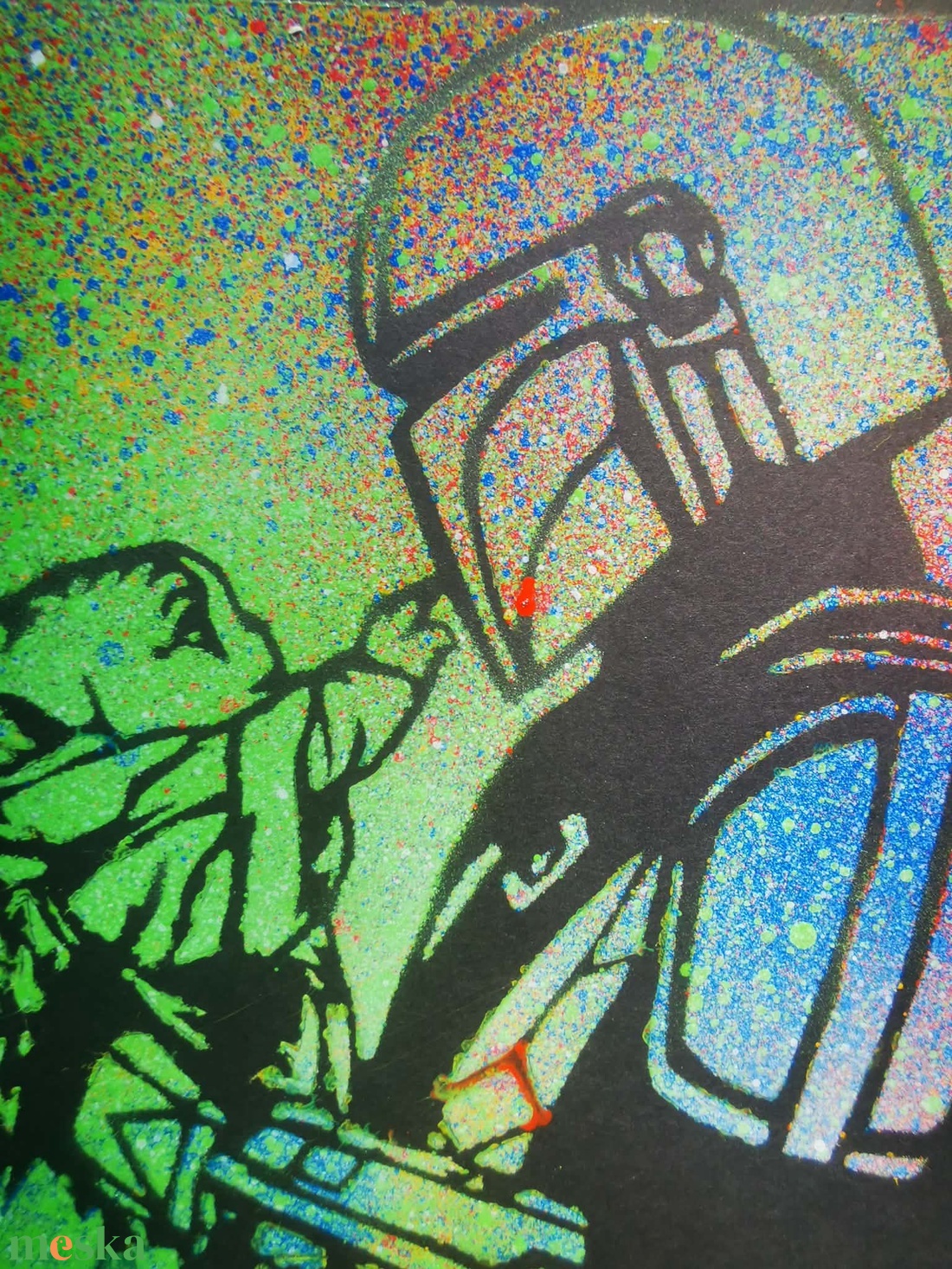 Star Wars akril spray kép - művészet - festmény - akril - Meska.hu