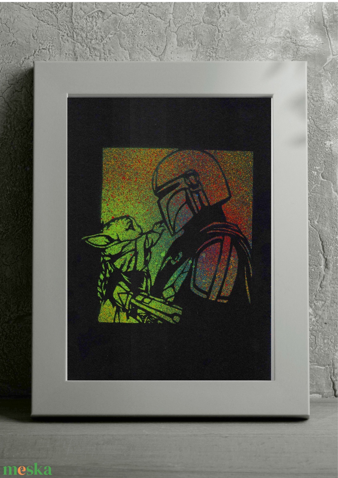 Star Wars akril spray kép - művészet - festmény - akril - Meska.hu