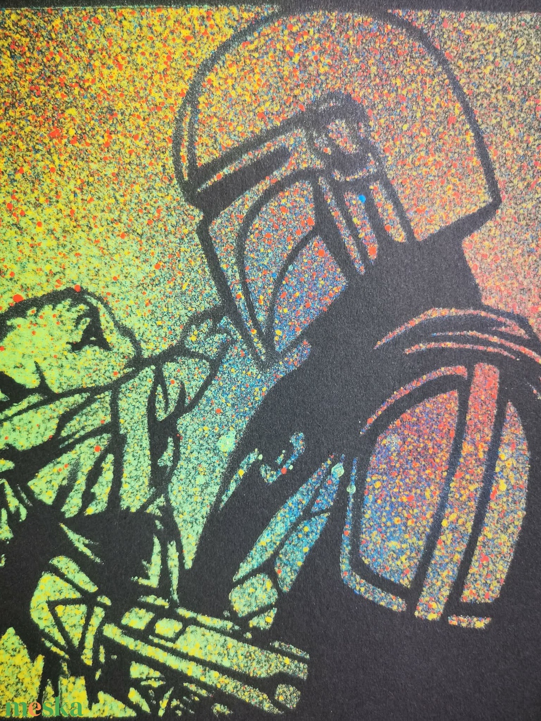 Star Wars akril spray kép - művészet - festmény - akril - Meska.hu