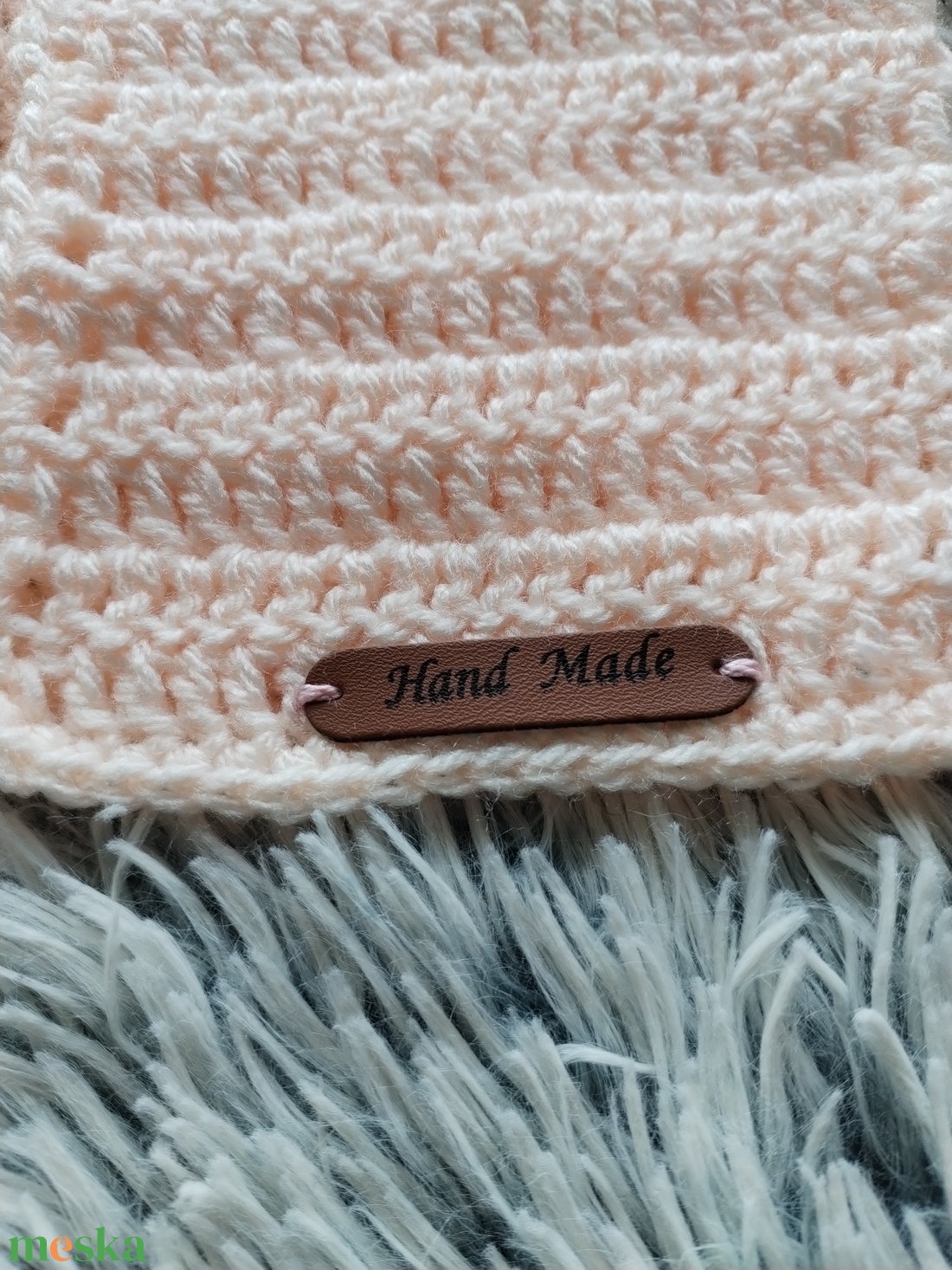 Horgolt szett - Rózsaszín maci - ruha & divat - gyerekruha - pulóver - Meska.hu