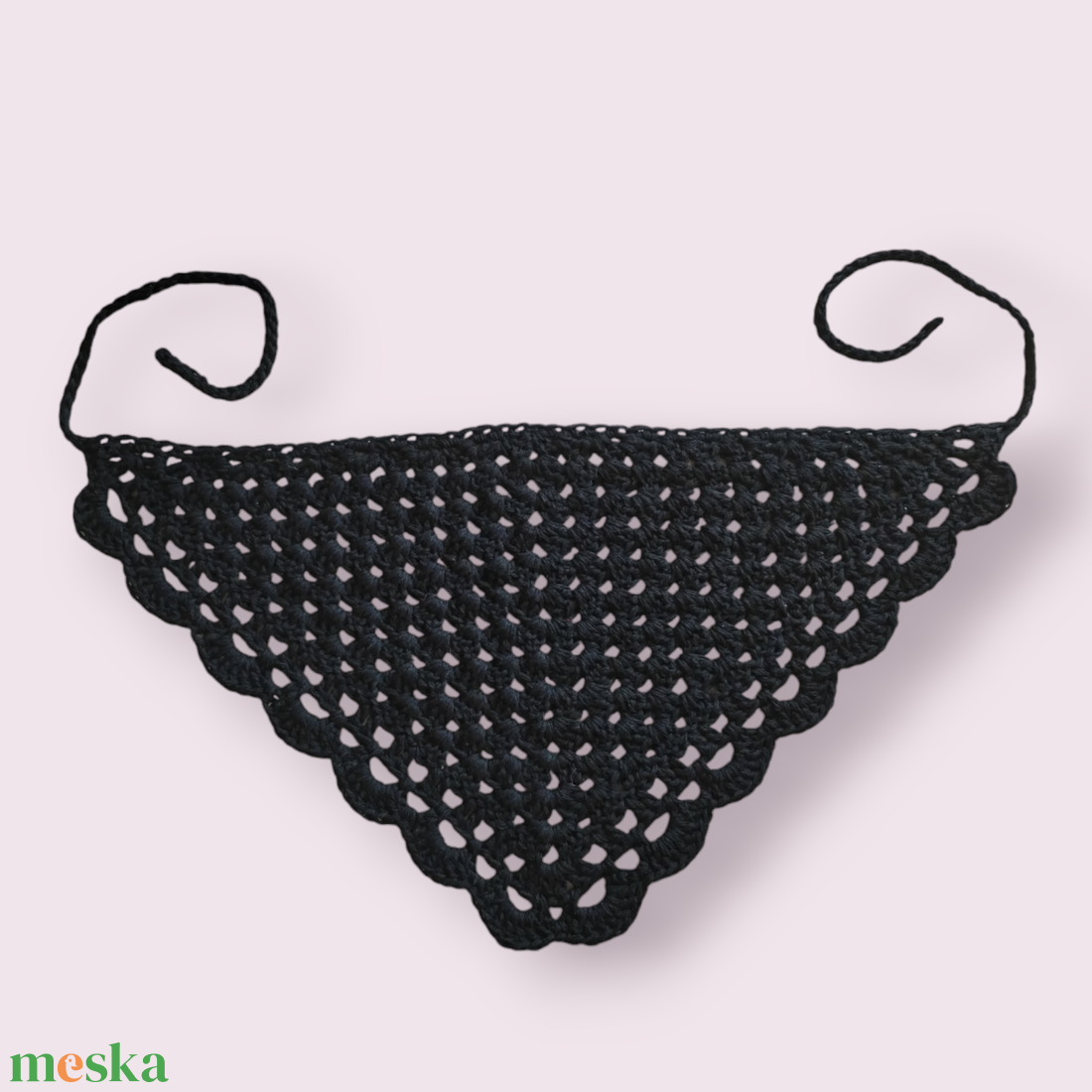 Horgolt bandana - Fekete - ruha & divat - hajdísz & hajcsat - hajráf & hajpánt - Meska.hu Horgolt bandana - Fekete - ruha & divat - hajdísz & hajcsat - hajráf & hajpánt - Meska.hu