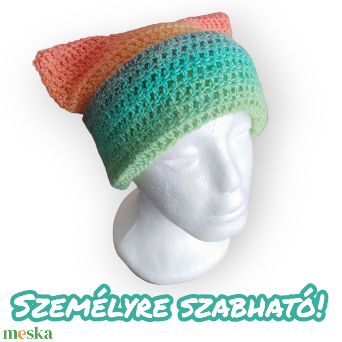 Cicafüles horgolt sapka - Gyapjú keverék fonalból - ruha & divat - sál, sapka, kendő - sapka - Meska.hu Cicafüles horgolt sapka - Gyapjú keverék fonalból - ruha & divat - sál, sapka, kendő - sapka - Meska.hu