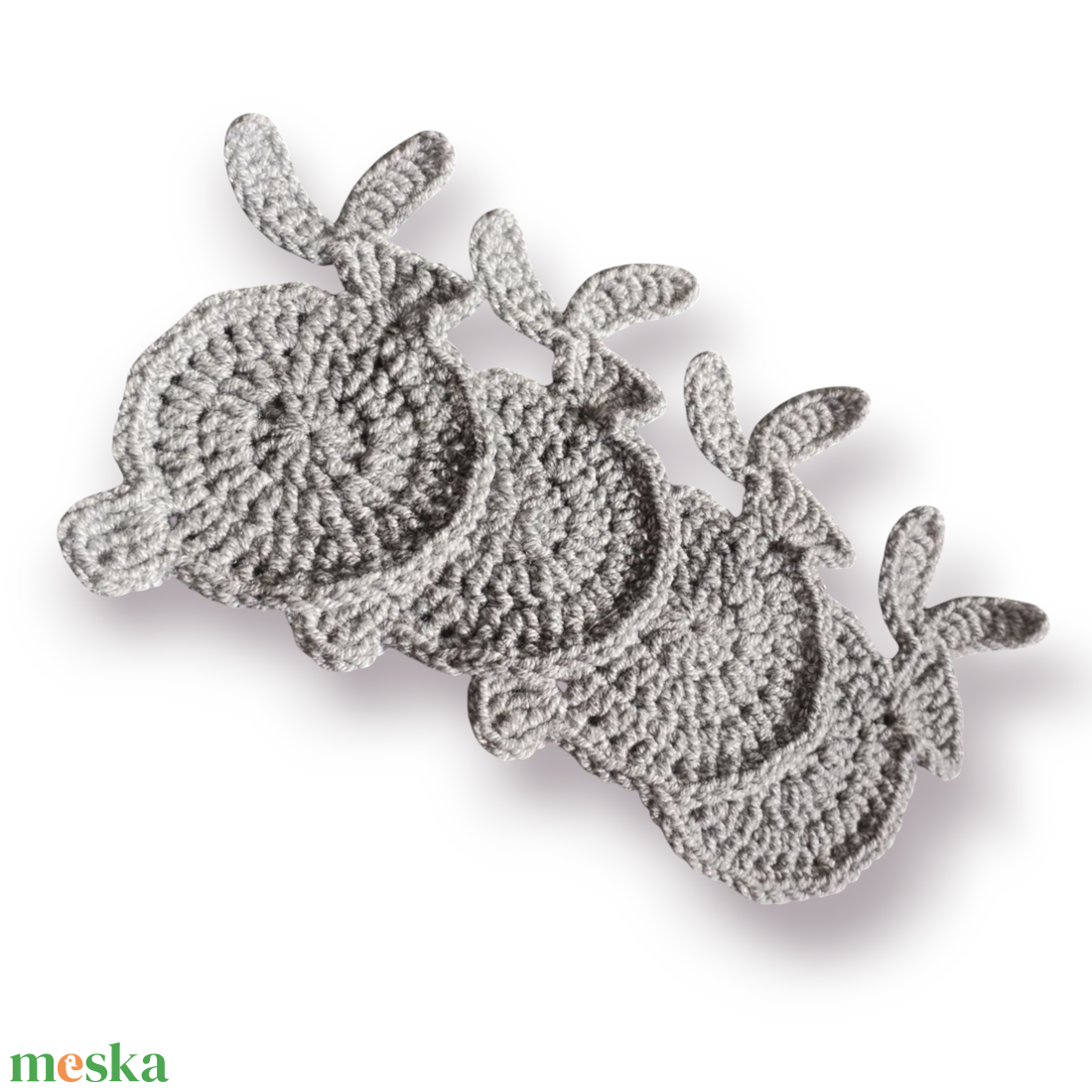 Nyuszis poháralátét szett - otthon & életmód - konyhafelszerelés, tálalás - tálalás - tányér- és poháralátét - Meska.hu