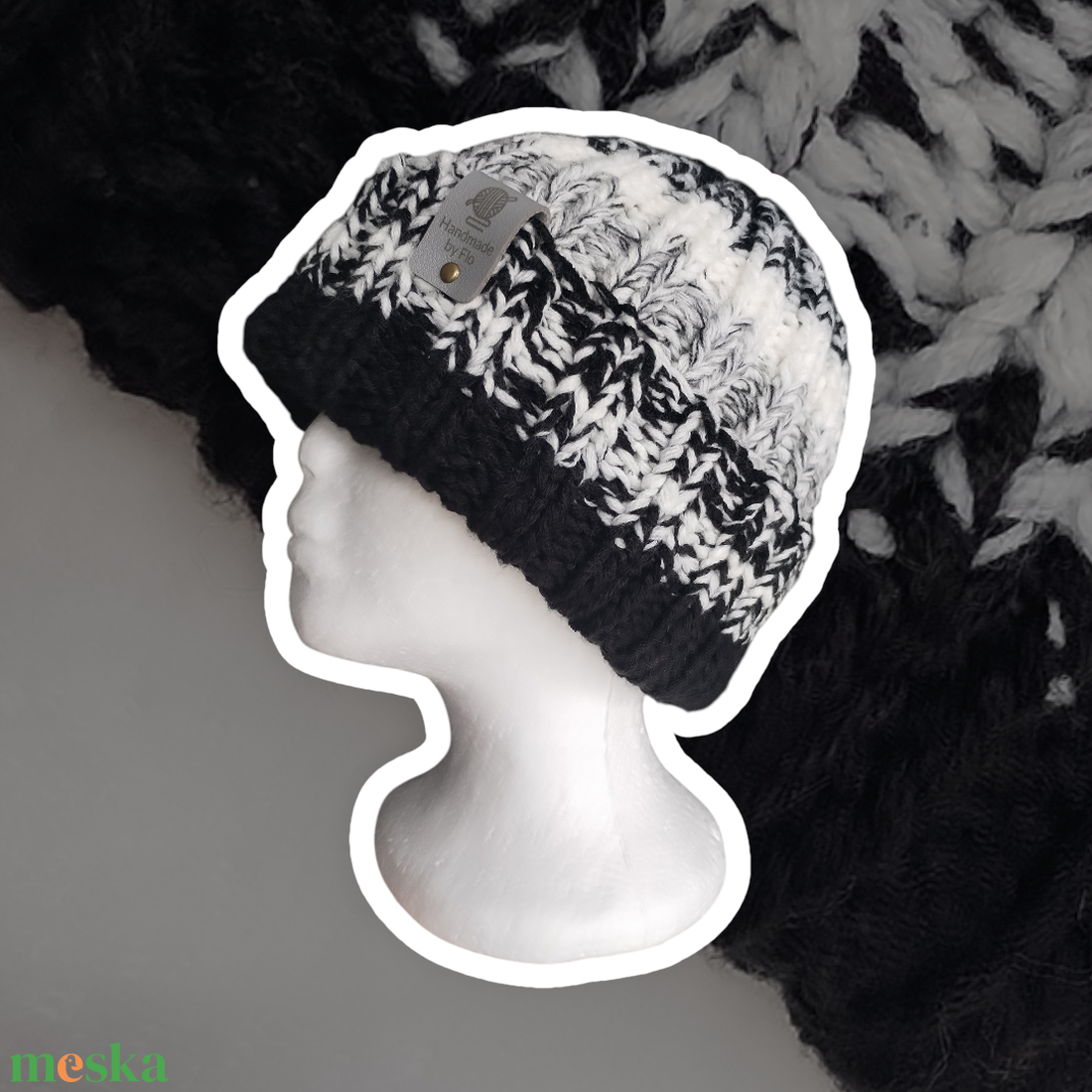 Kötött Téli Sapka - Só+bors - ruha & divat - sál, sapka, kendő - sapka - Meska.hu