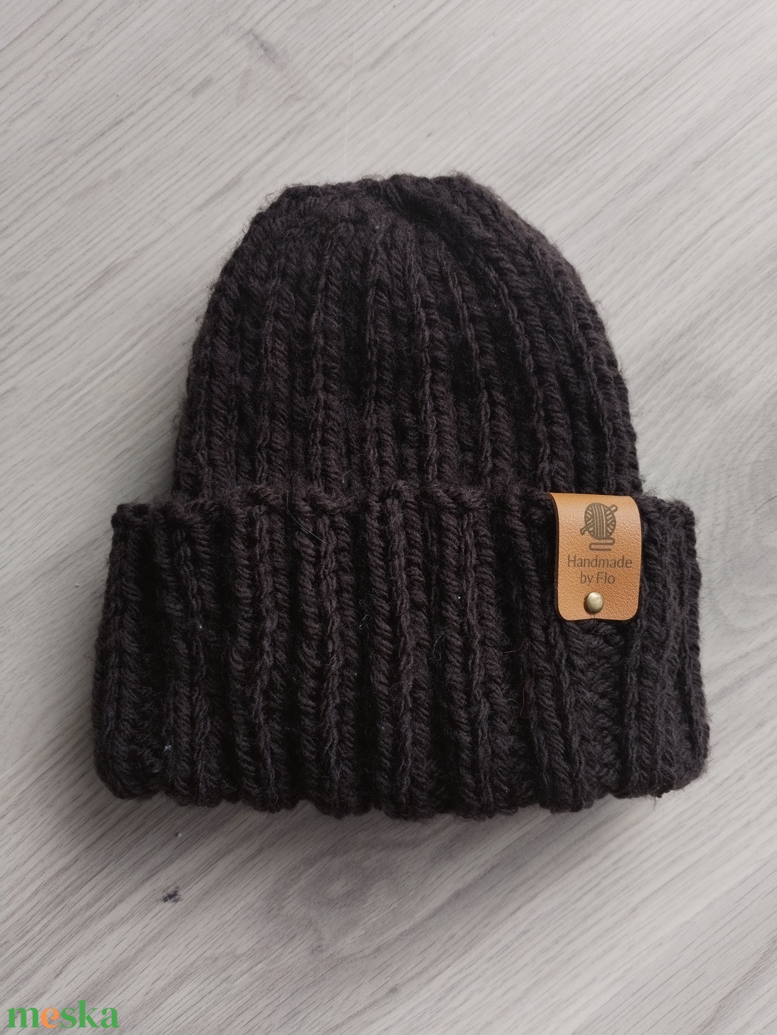 Kötött Téli Sapka - Csoki - ruha & divat - sál, sapka, kendő - sapka - Meska.hu