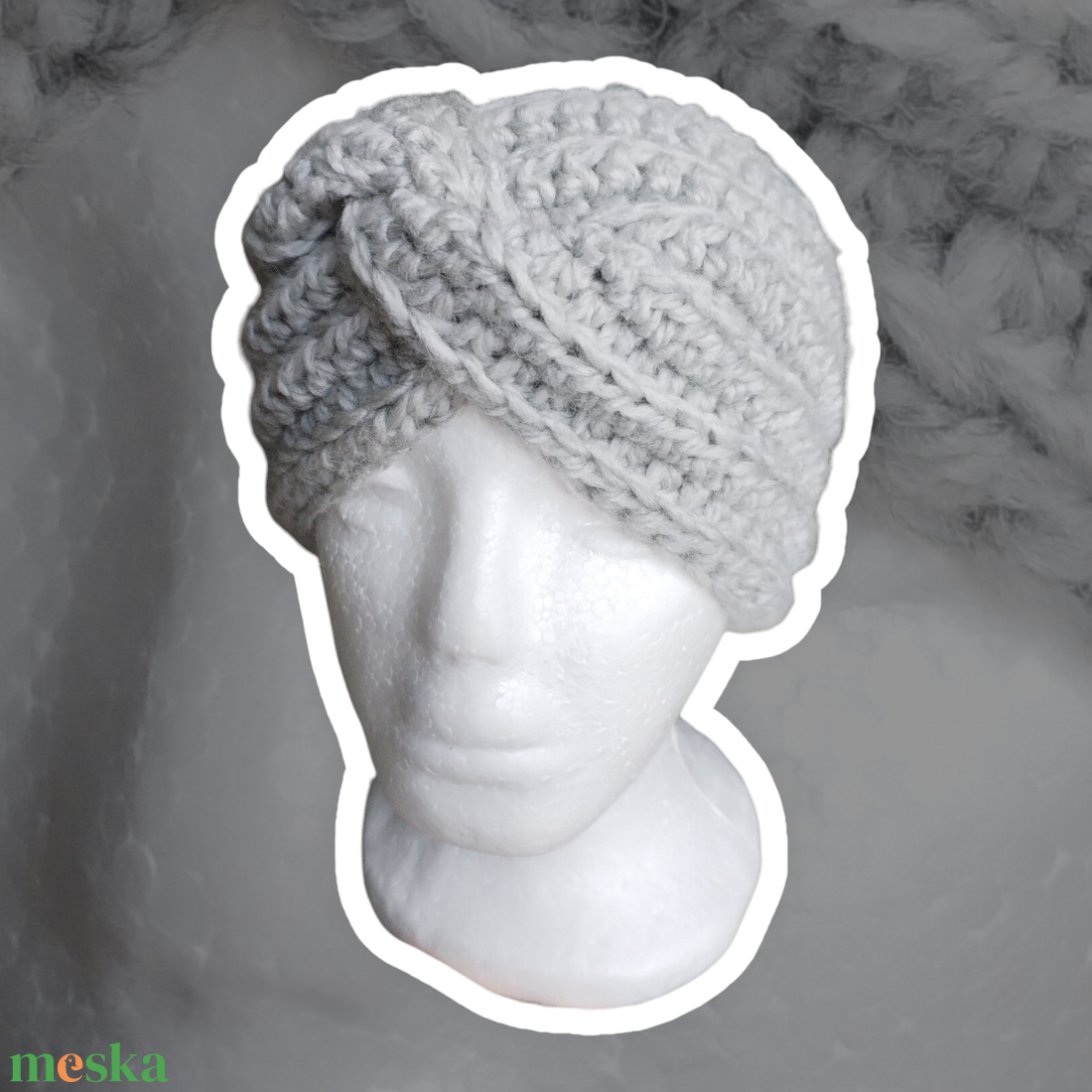 Gitta rendelése - Lila és szürke fülmelegítők - ruha & divat - sál, sapka, kendő - fejpánt - Meska.hu