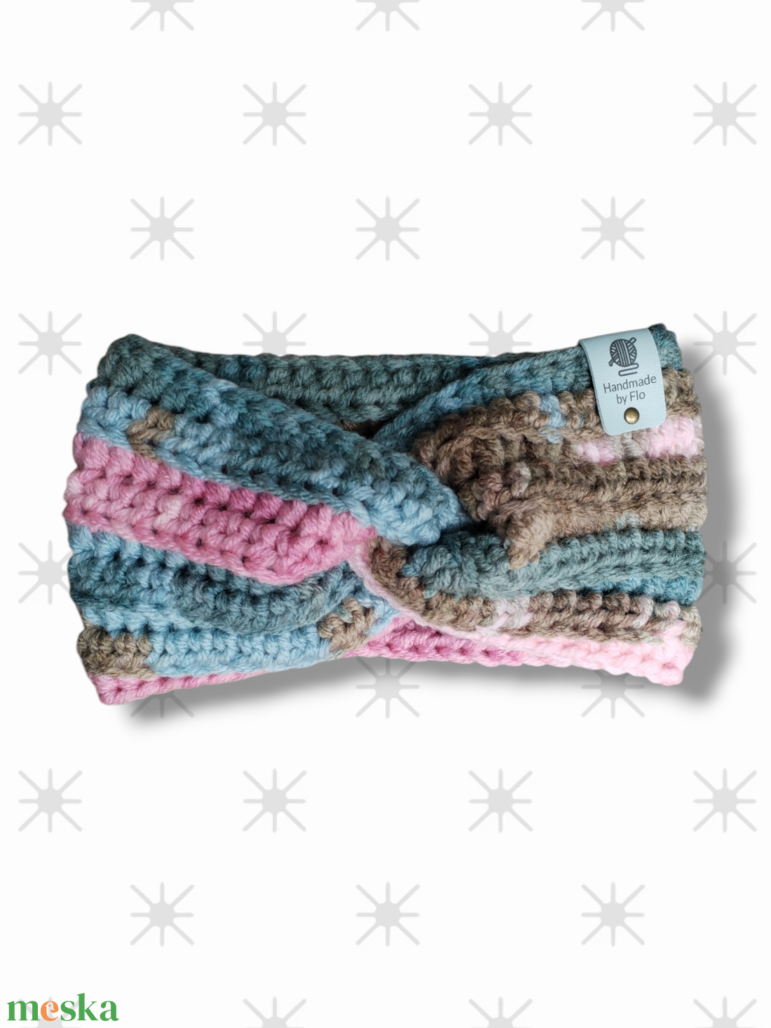 Horgolt Fülmelegítő - Vattacukor - ruha & divat - sál, sapka, kendő - fejpánt - Meska.hu