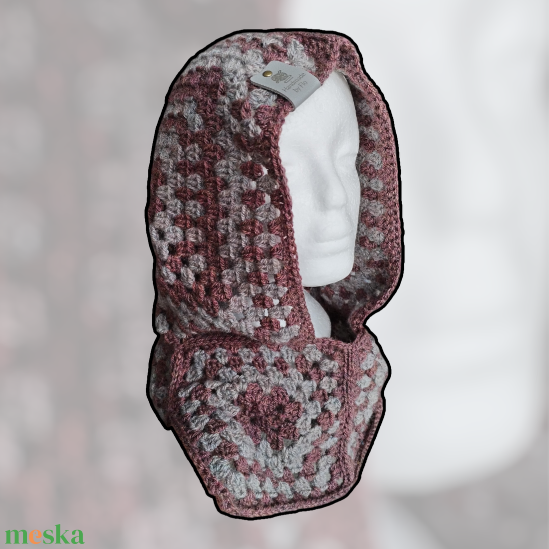 Horgolt balaklava sapka/kapucni - ruha & divat - sál, sapka, kendő - sapka & sál szett - Meska.hu