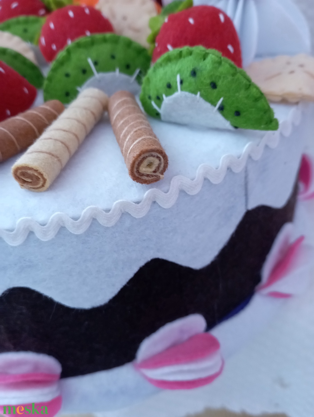 Filc dekortorta  - játék & sport - gyerekkonyha - játék ételek - Meska.hu