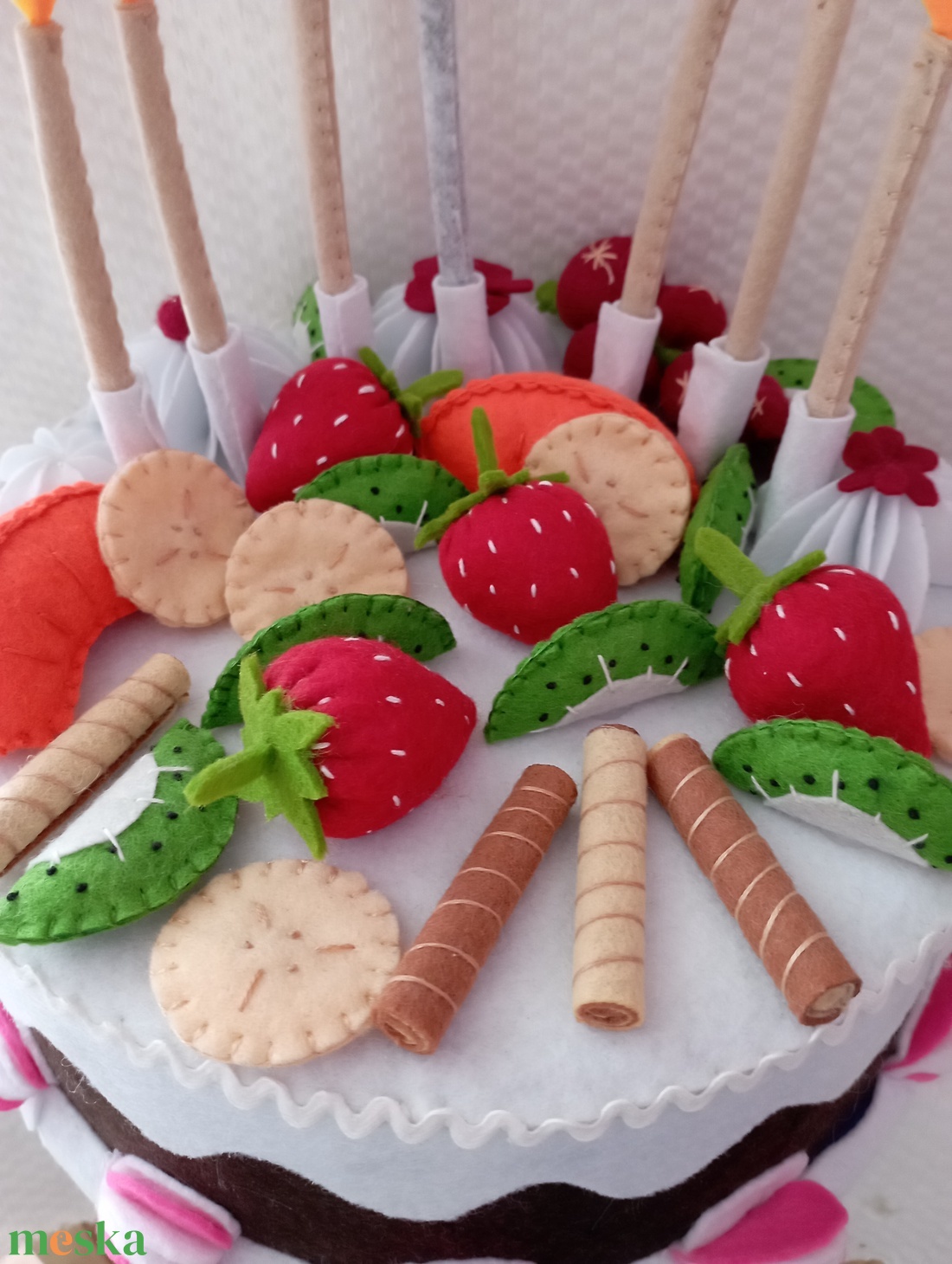 Filc dekortorta  - játék & sport - gyerekkonyha - játék ételek - Meska.hu