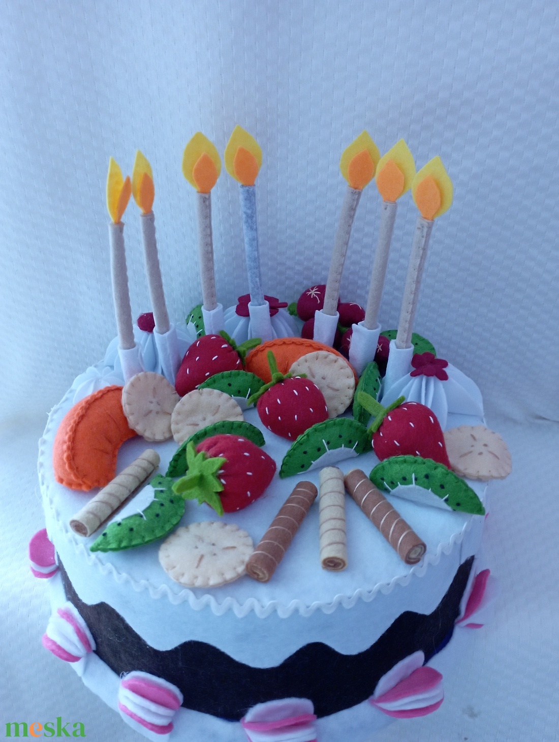 Filc dekortorta  - játék & sport - gyerekkonyha - játék ételek - Meska.hu