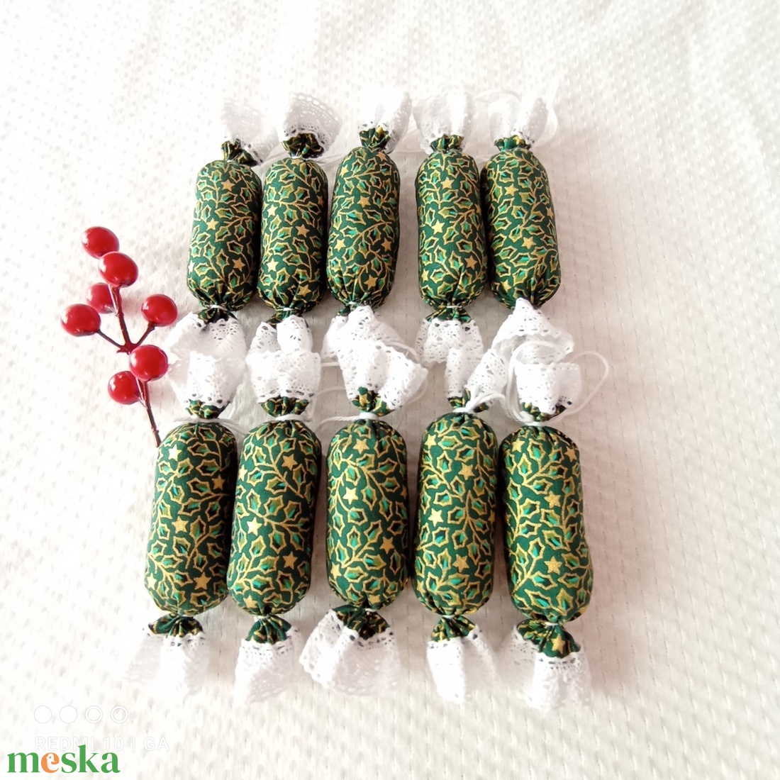 Textil szaloncukor  - karácsony - karácsonyi lakásdekoráció - karácsonyfadíszek - Meska.hu Textil szaloncukor  - karácsony - karácsonyi lakásdekoráció - karácsonyfadíszek - Meska.hu