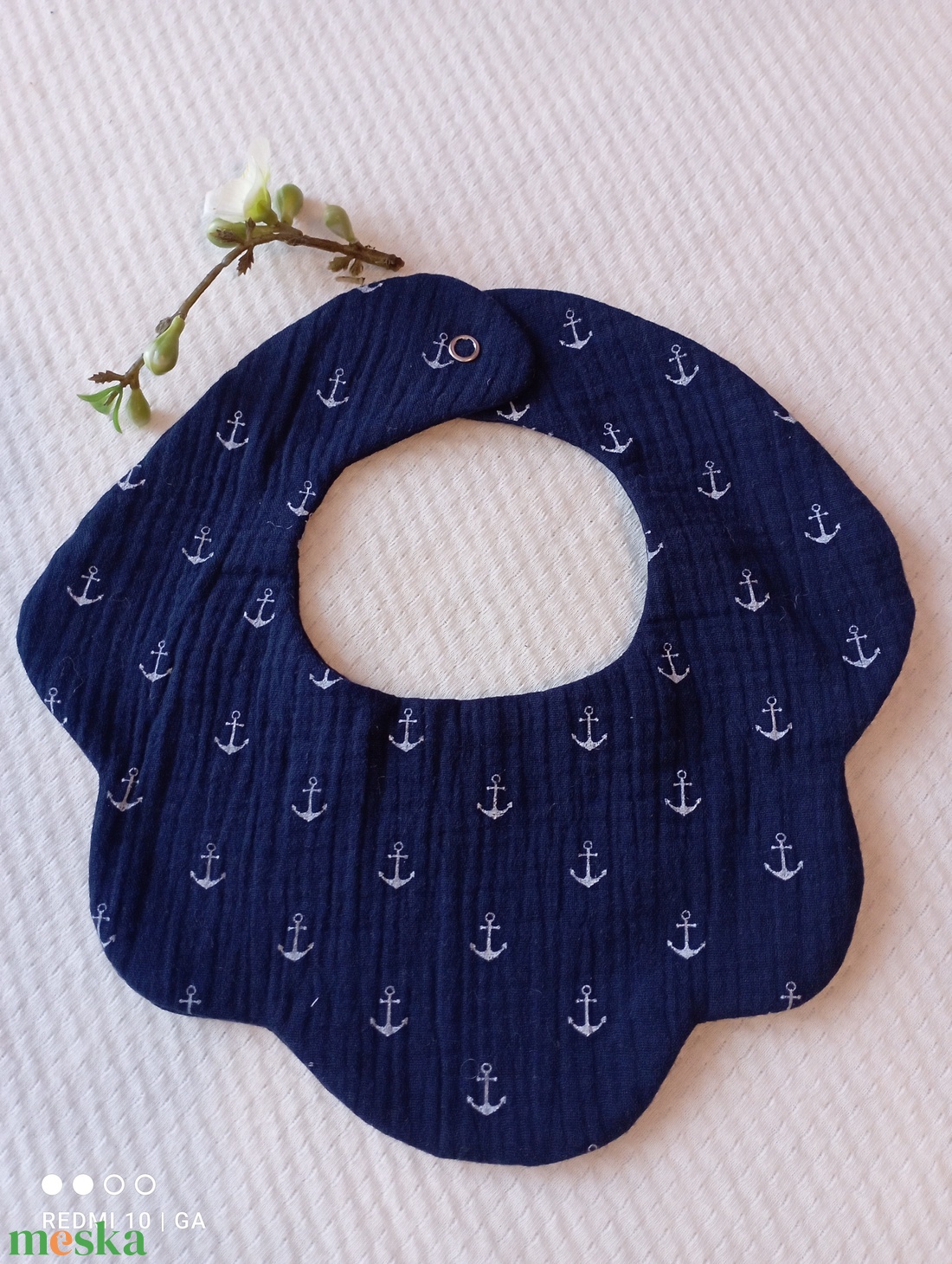 Virág nyálkendő - baba - mama - babaruházat - nyálkendő - Meska.hu