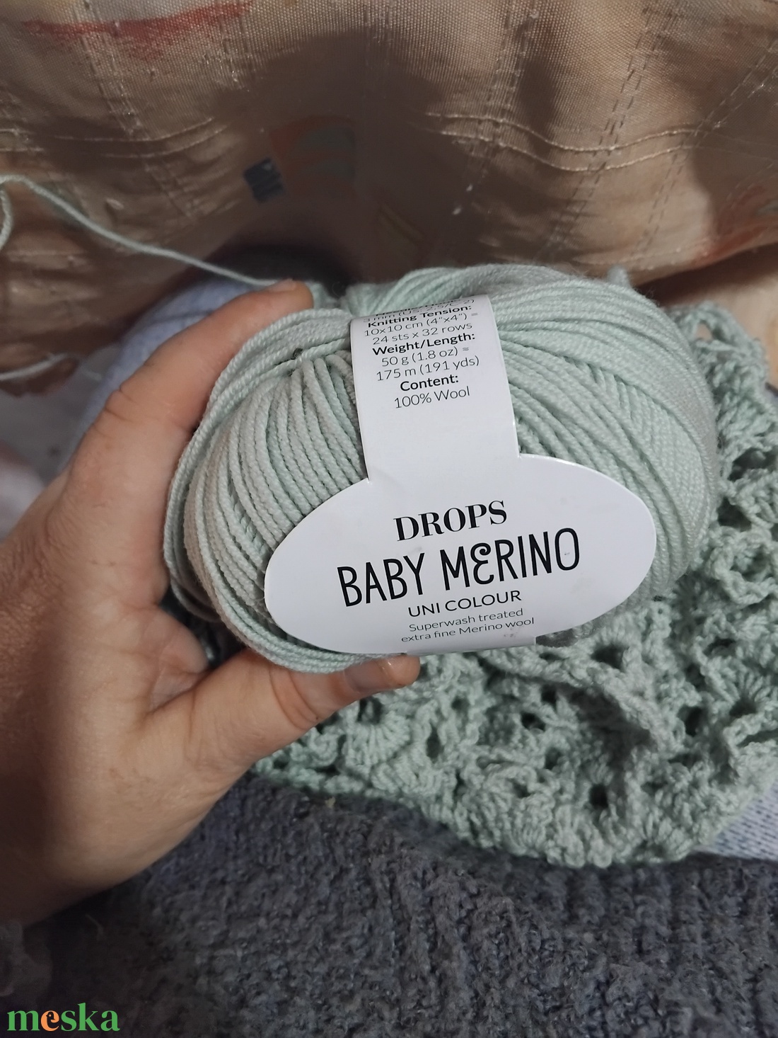 Puha ölelés- kézzel horgolt merino kendő. - ruha & divat - sál, sapka, kendő - vállkendő - Meska.hu