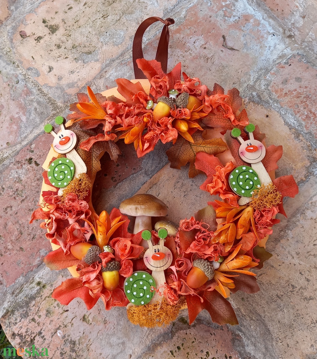  Őszi kopogtató  - otthon & életmód - dekoráció - ajtó- és ablak dekoráció - ajtódísz & kopogtató - Meska.hu